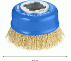Cepillo de vaso PRO Metal clean, 75 x 0,30 mm, X-Lock