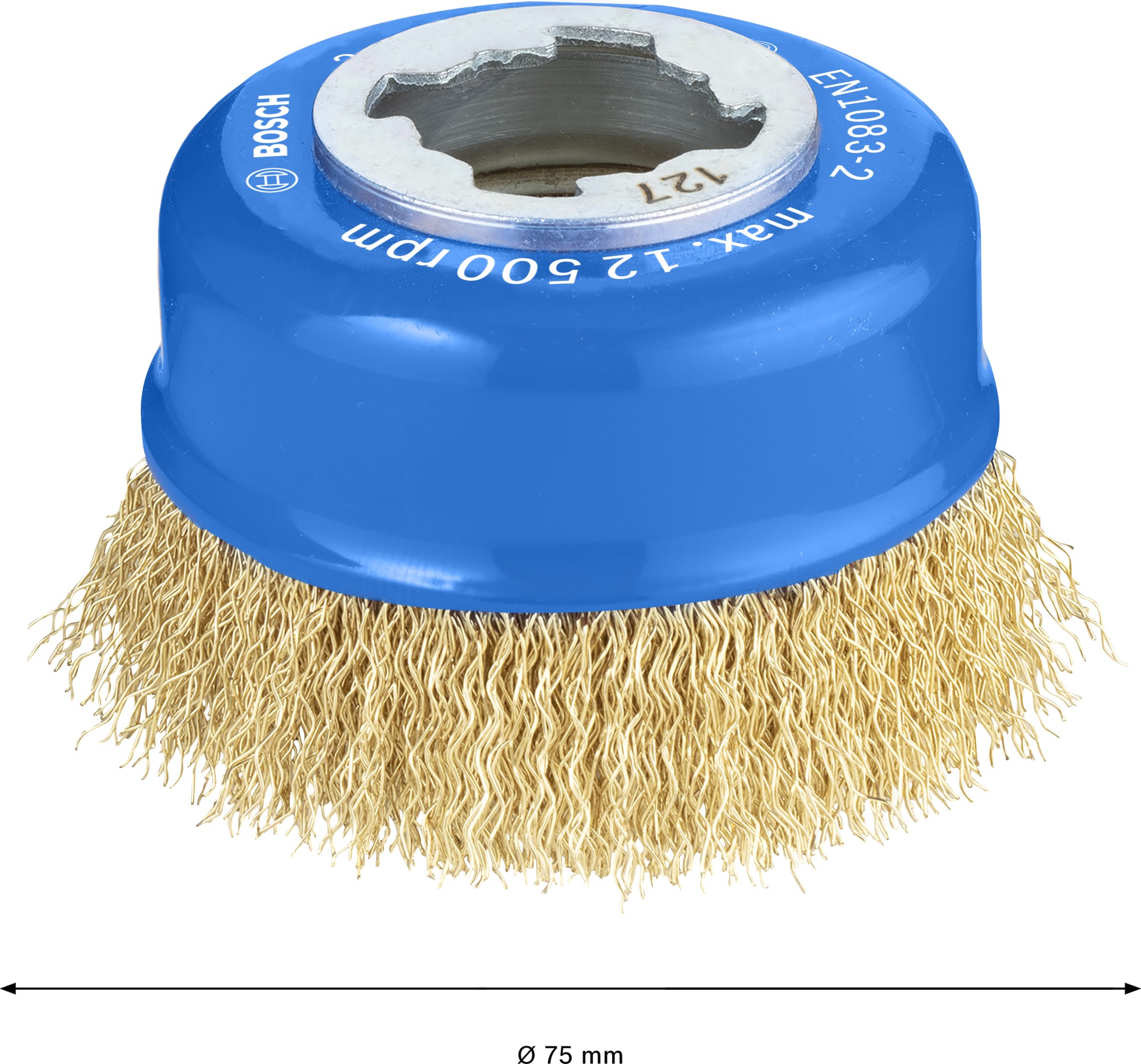 Cepillo de vaso PRO Metal clean, 75 x 0,30 mm, X-Lock