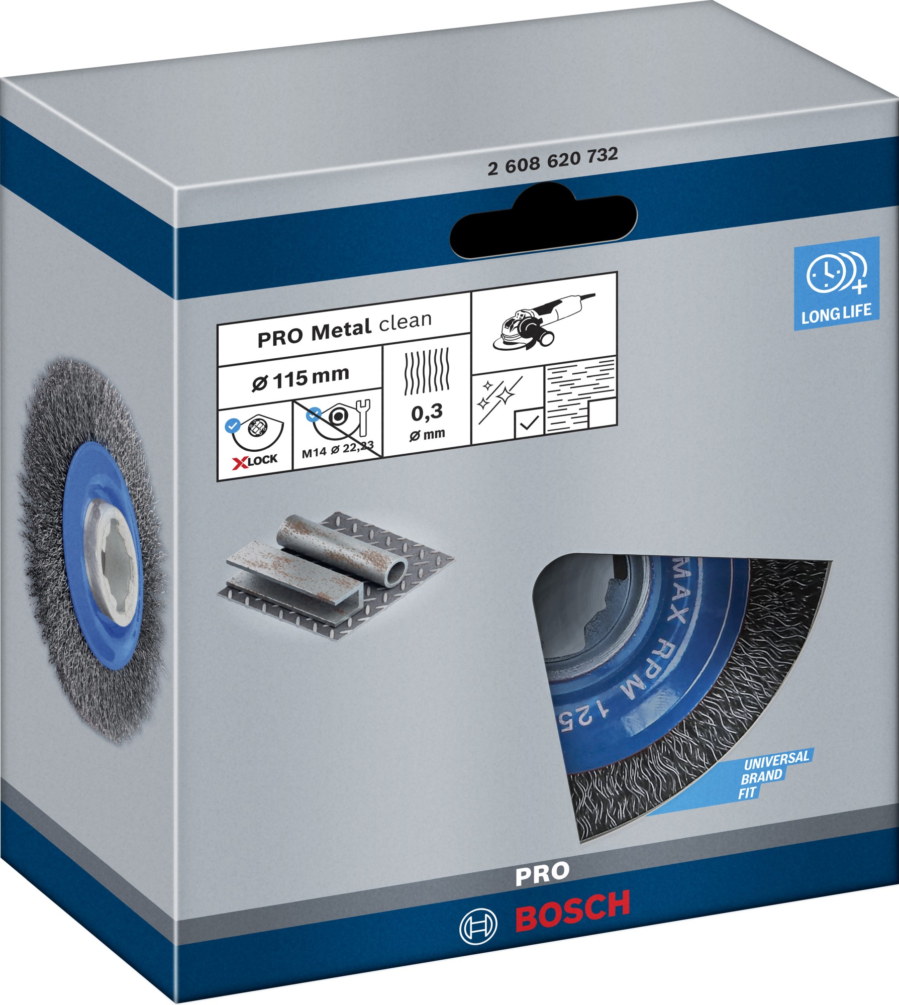 Disco de alambre PRO Metal clean X-Lock, 115 x 0,3 mm