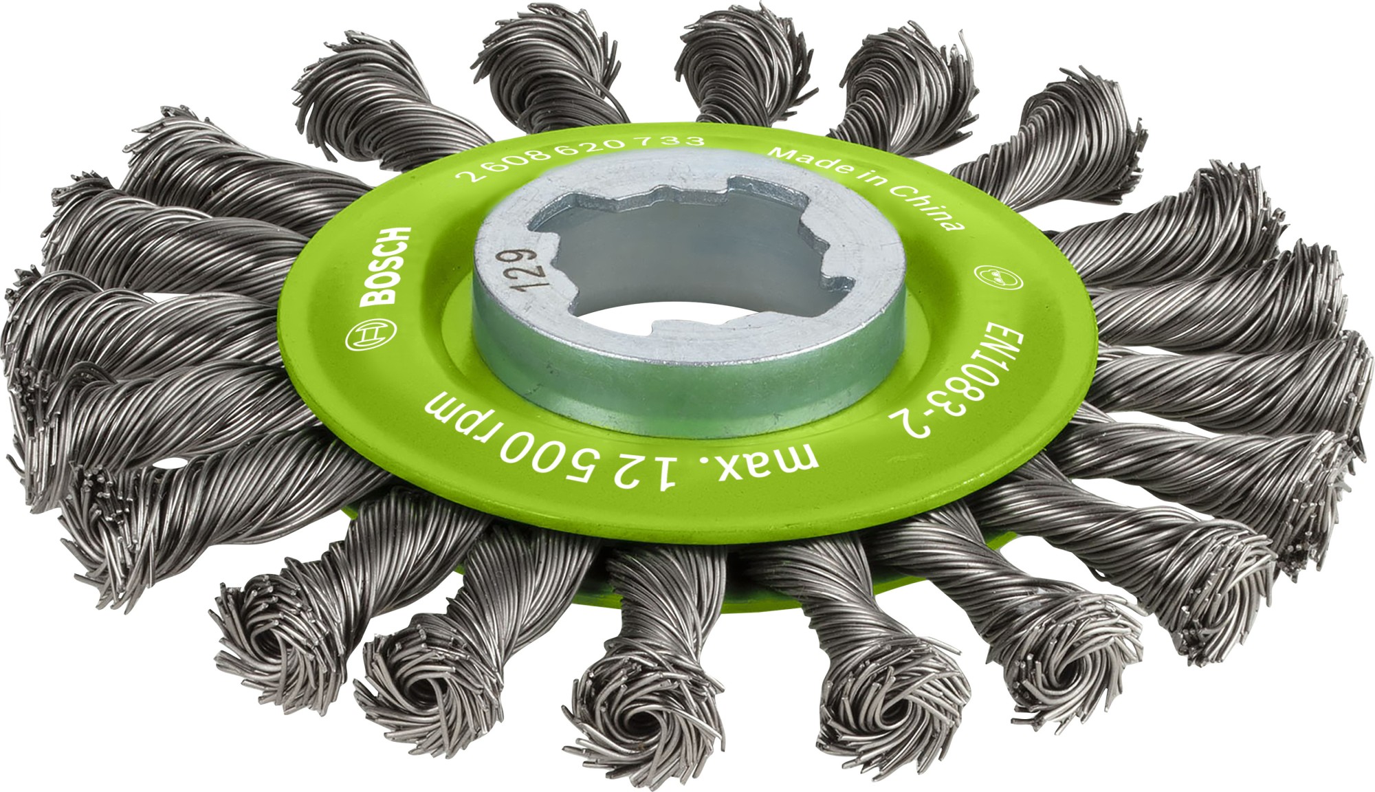 Disco de alambre trenzado PRO Stainless Steel heavy para amoladoras pequeñas, X-Lock