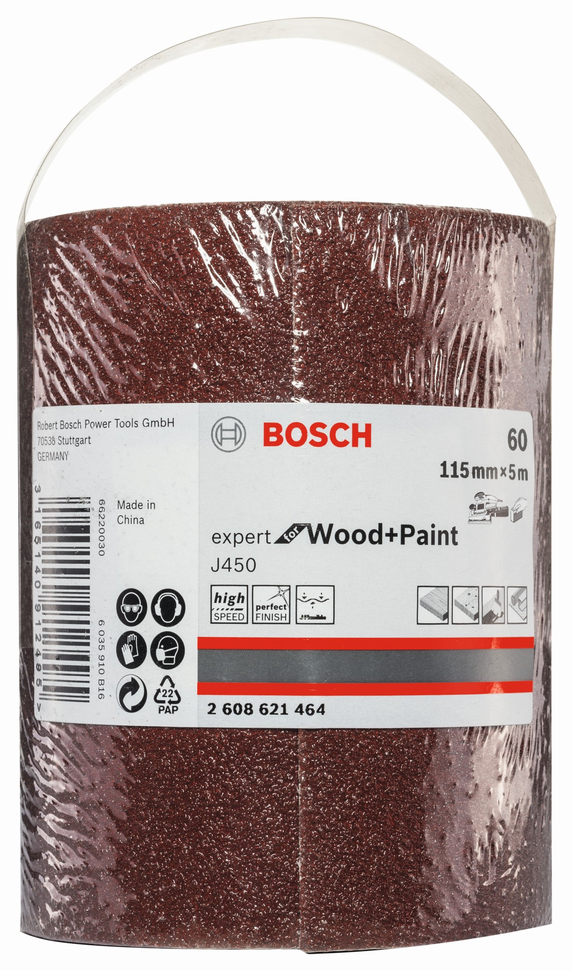 J450 Expert for Wood and Paint, 115 mm X 5 m, G60