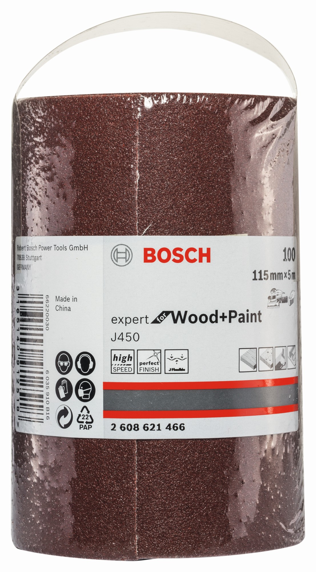J450 Expert for Wood and Paint, 115 mm X 5 m, G100