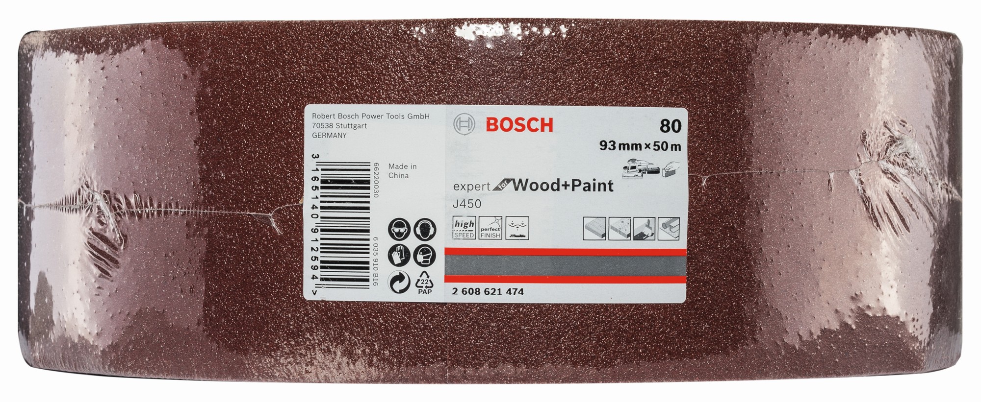 J450 Expert for Wood and Paint, 93 mm X 50 m, G80