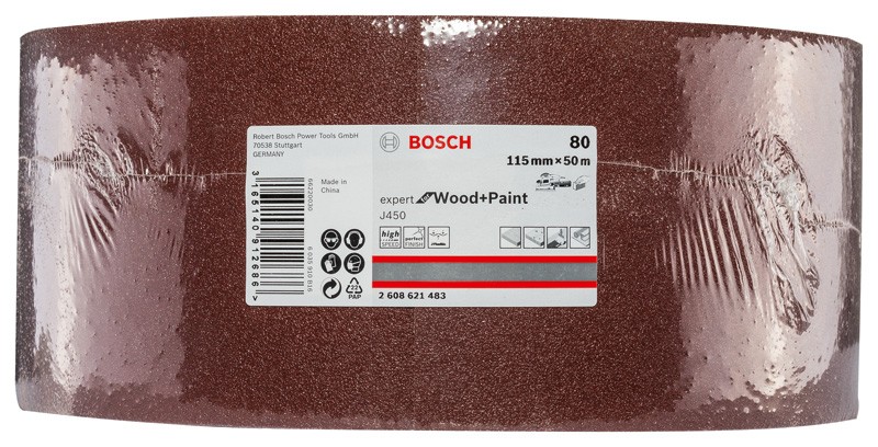 J450 Expert for Wood and Paint, 115 mm X 50 m, G80