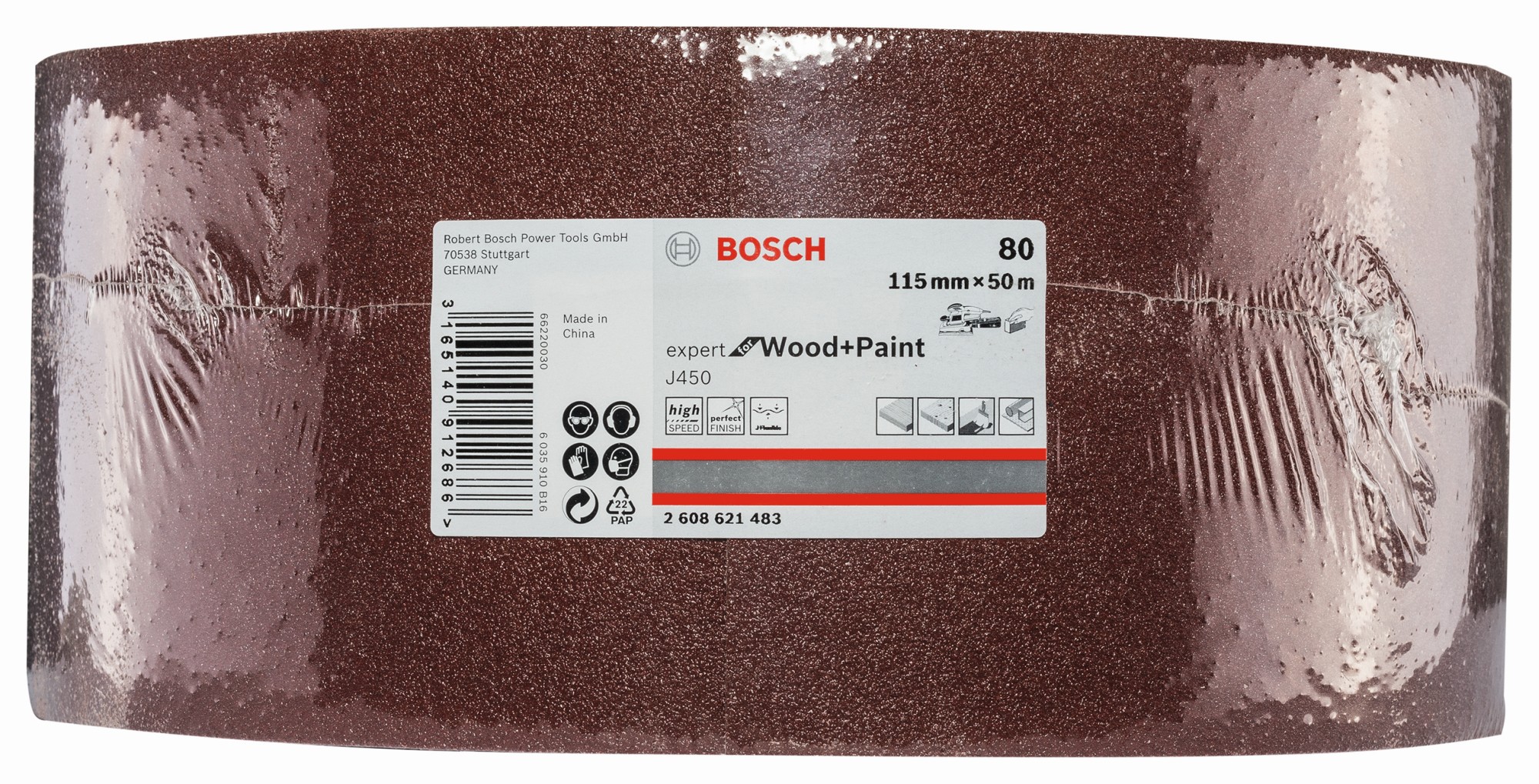 J450 Expert for Wood and Paint, 115 mm X 50 m, G80
