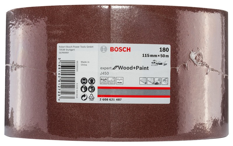 J450 Expert for Wood and Paint, 115 mm X 50 m, G180