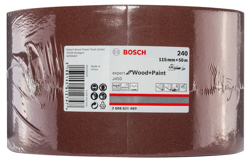 J450 Expert for Wood and Paint, 115 mm X 50 m, G240