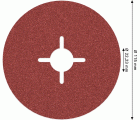 PRO R780 Fibre Disc, 115 mm, G100. D= 115 mm, 22.23 mm, 100