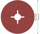 PRO R780 Fibre Disc, 115 mm, G120. D= 115 mm, 22.23 mm, 120