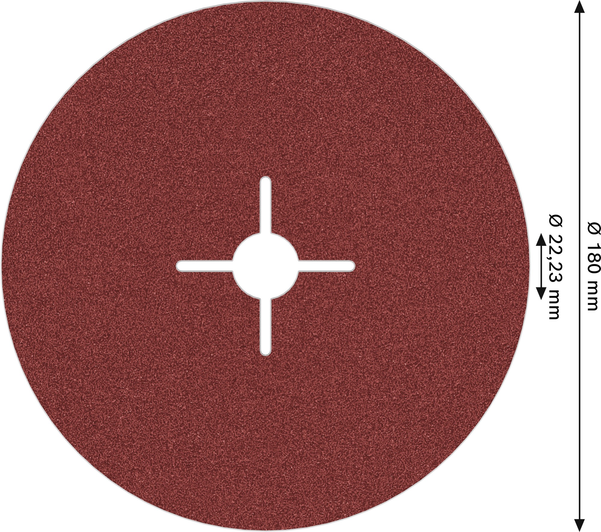 Disco de fibra PRO R780, 180 mm, G80