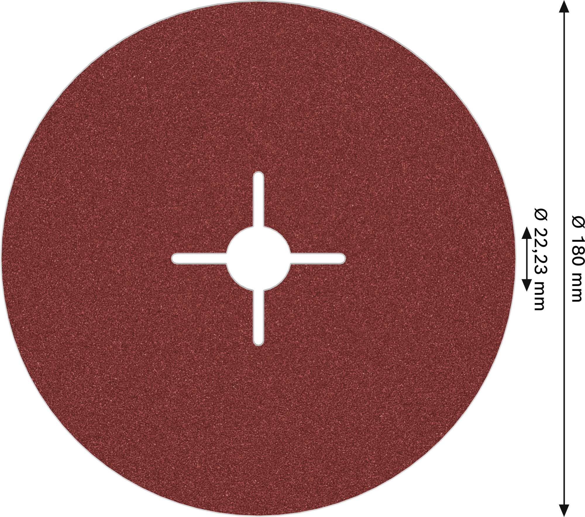 Disco de fibra PRO R780, 180 mm, G100