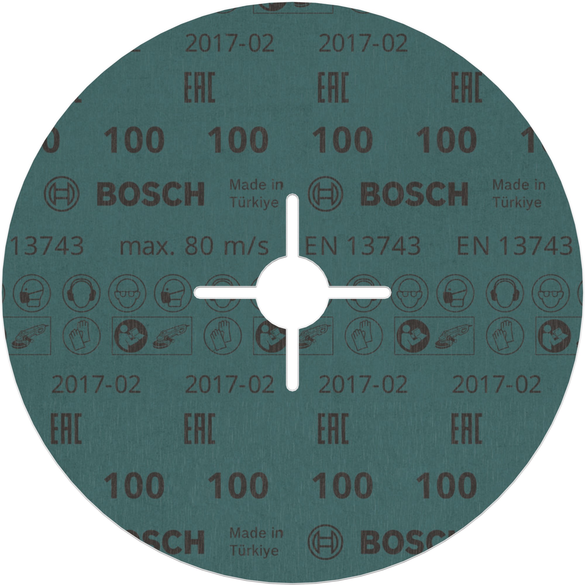 Disco de fibra PRO R780, 180 mm, G100