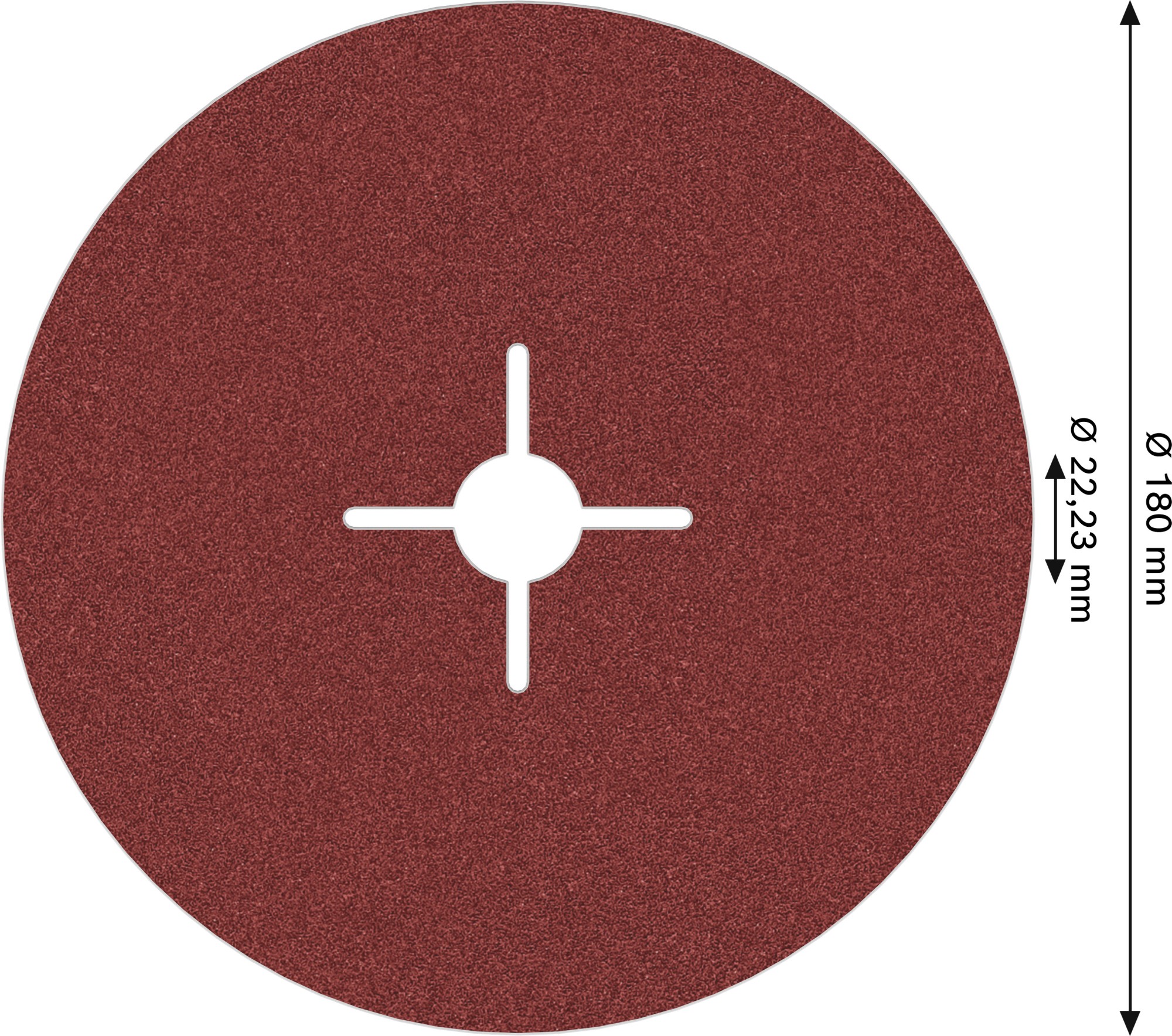 Disco de fibra PRO R780, 180 mm, G125