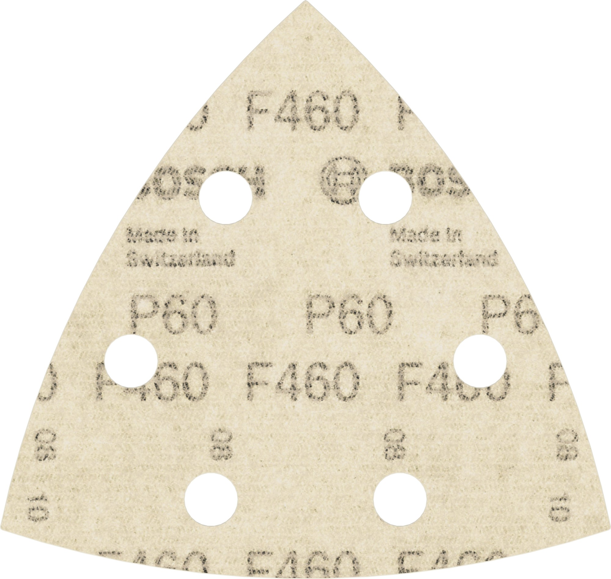 Hoja de lija PRO F460, 93 x 93 mm, G60, 5 unidades