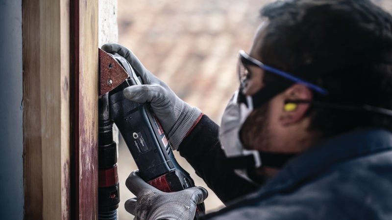 Hoja de lija PRO F460, 93 x 93 mm, G80, 5 unidades