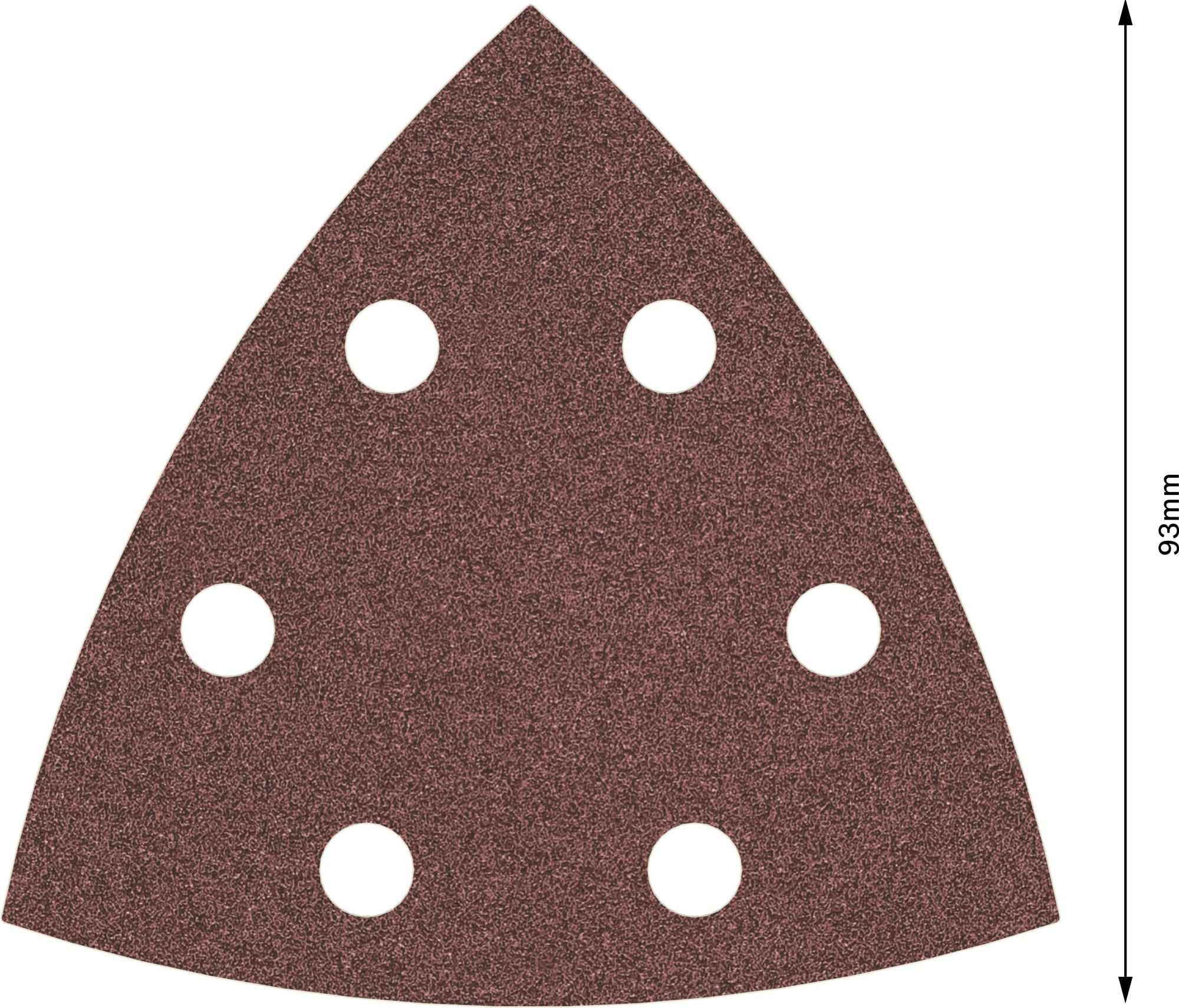 Hoja de lija PRO F460, 93 x 93 mm, G80, 5 unidades