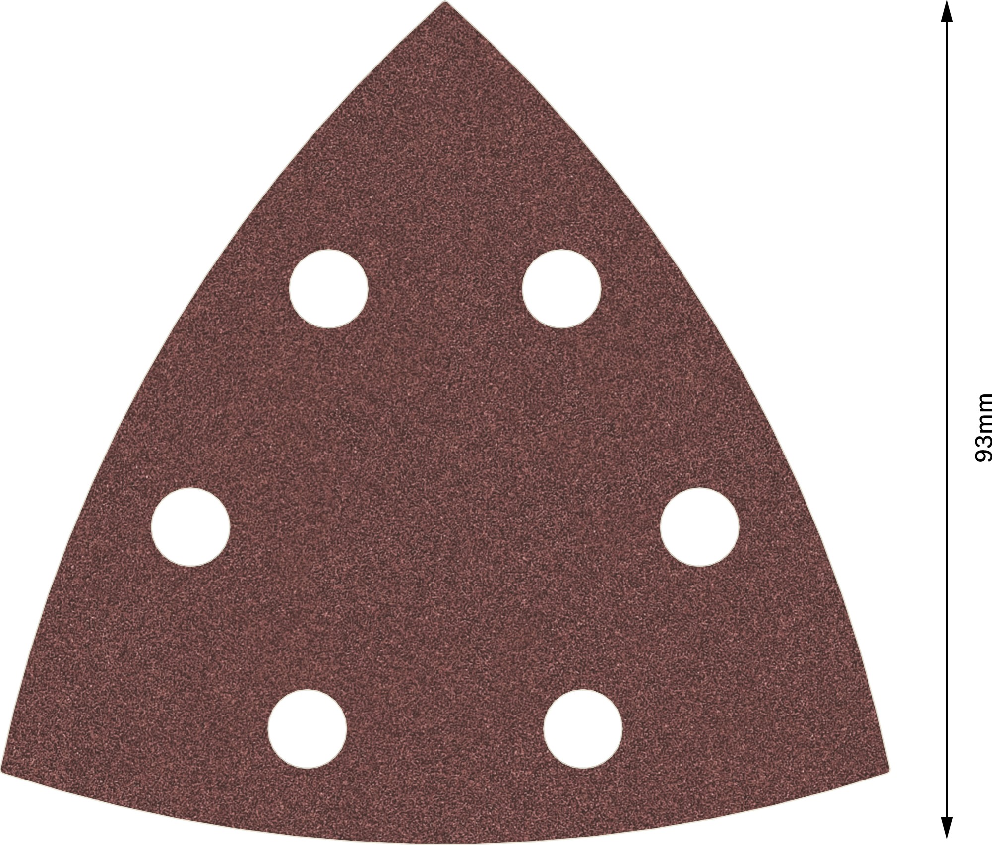 Hoja de lija PRO F460, 93 x 93 mm, G180, 5 unidades