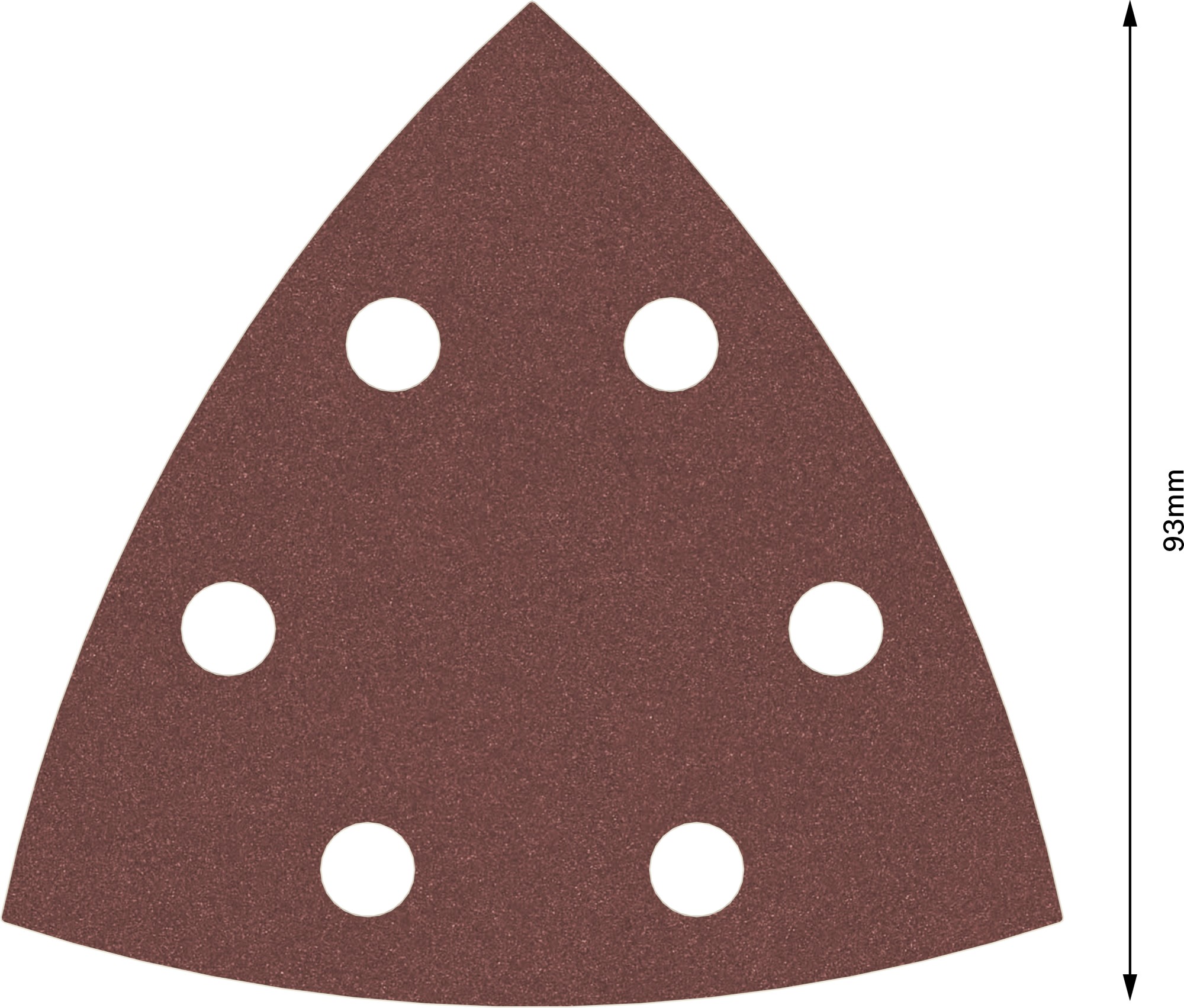 Hoja de lija PRO F460, 93 x 93 mm, G240, 5 unidades