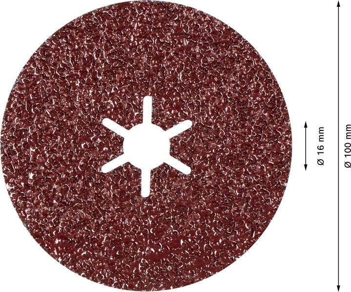 Disco de fibra EXPERT R781 Prisma Ceramic de 100 mm, 16 mm, G 36