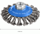 Cepillo cónico PRO Metal heavy, 100 x 0,5 mm, rosca