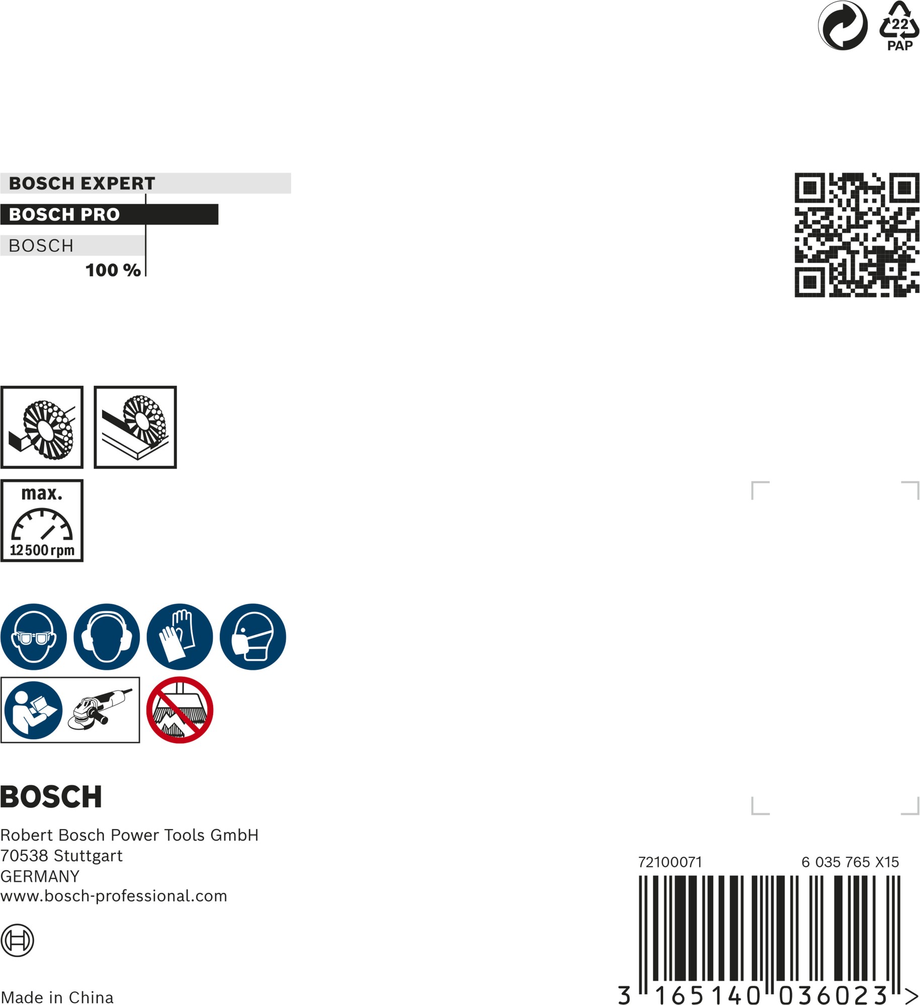 Cepillo cónico PRO Metal heavy, 100 x 0,5 mm, rosca