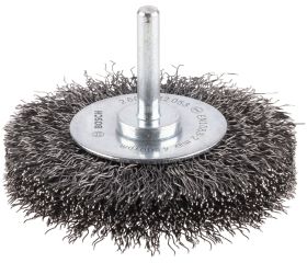 Disco de alambre ondulado PRO Metal Clean para taladros/atornilladores rotativos y de impacto, vástago de inserción cilíndrico