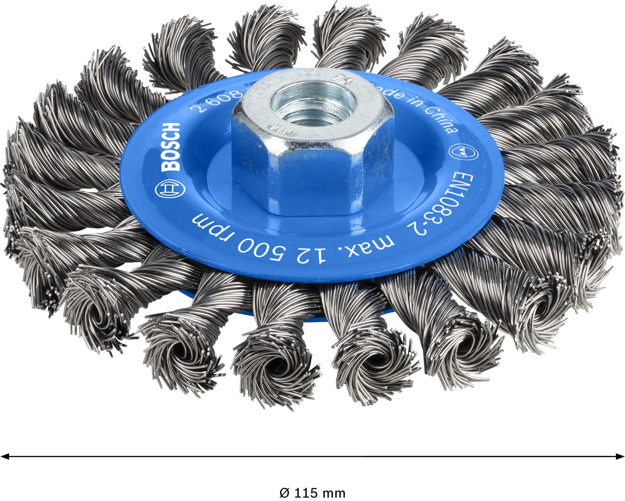 Disco de alambre PRO Metal heavy, 115 x 0,5 mm, rosca