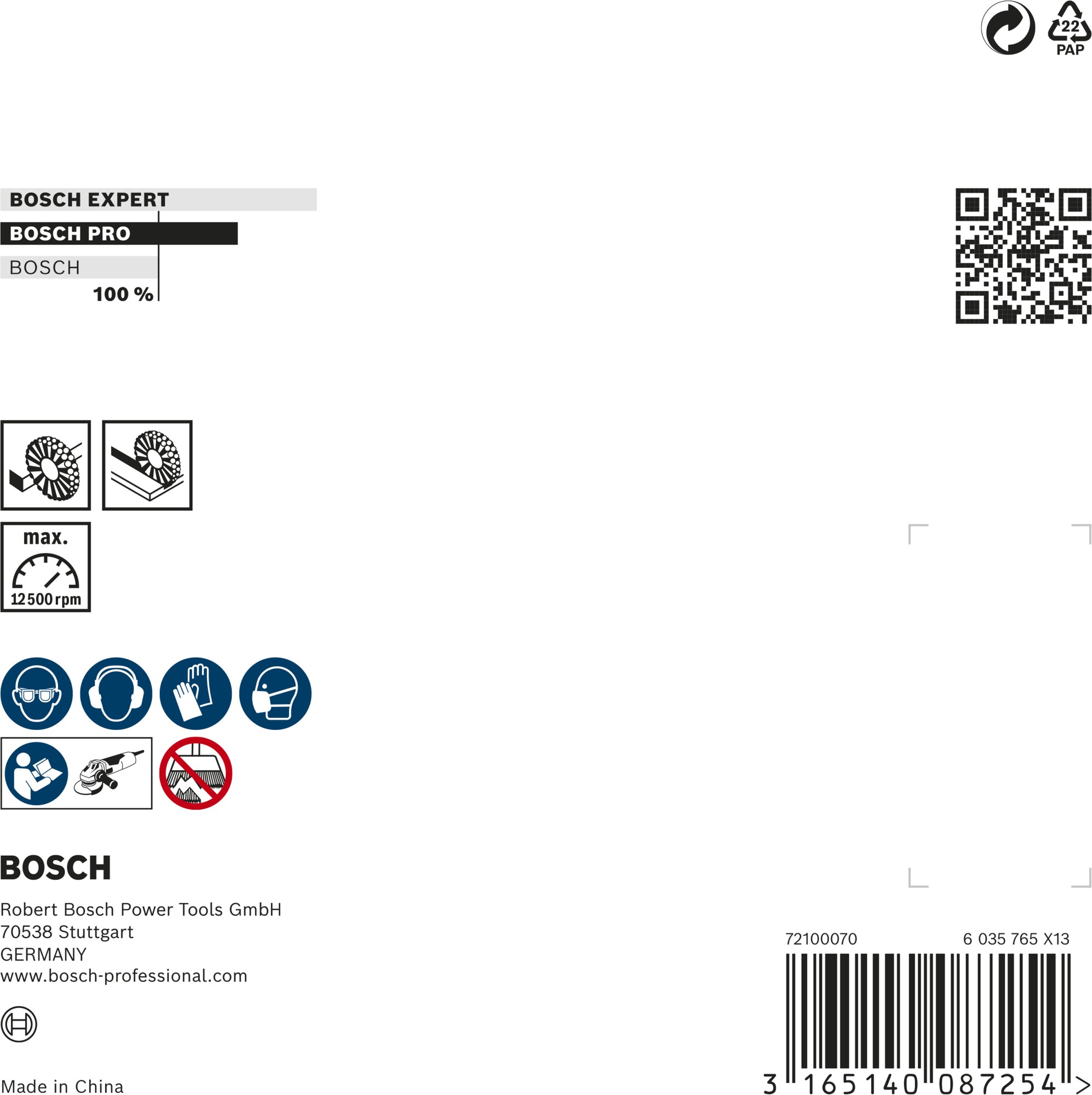 Disco de alambre PRO Metal heavy, 115 x 0,5 mm, rosca