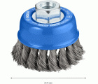 Cepillo de vaso PRO Metal heavy, 75 x 0,35 mm, rosca