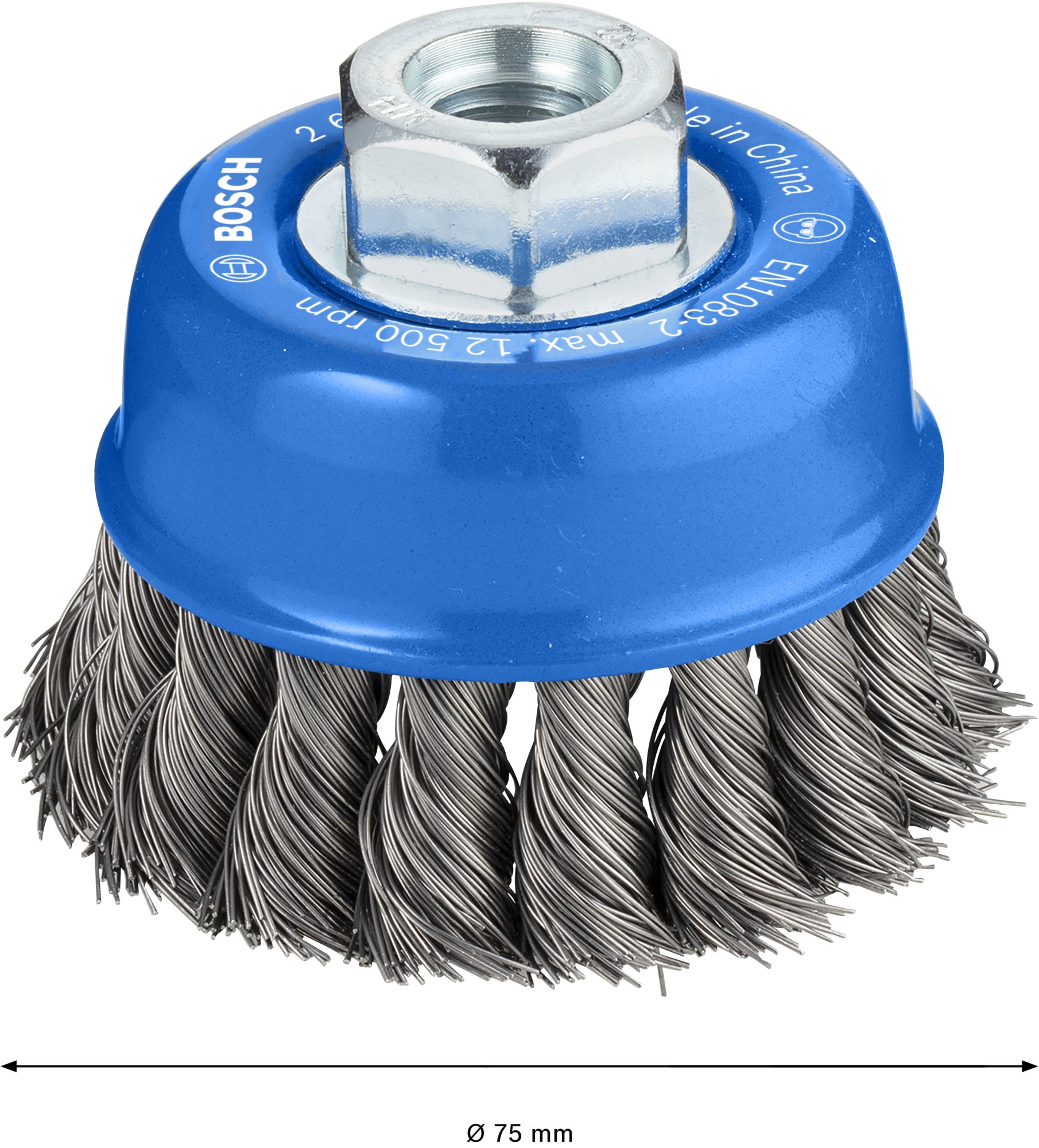 Cepillo de vaso PRO Metal heavy, 75 x 0,35 mm, rosca