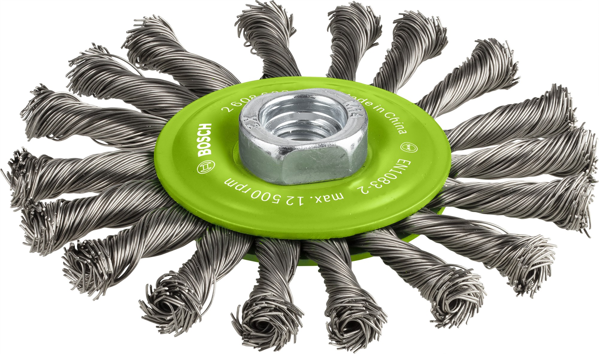 Disco de alambre trenzado PRO Stainless Steel heavy para amoladoras pequeñas, rosca M14