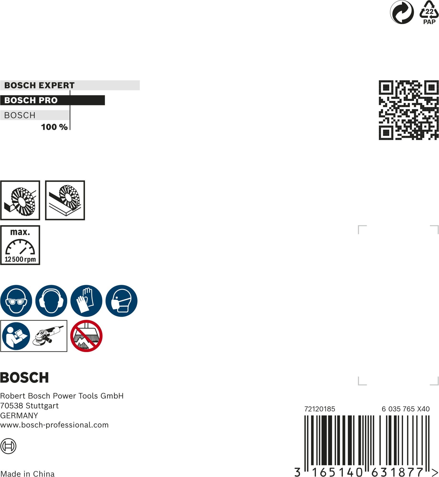 Disco de alambre PRO Stainless Steel clean, 115 x 0,3 mm, rosca