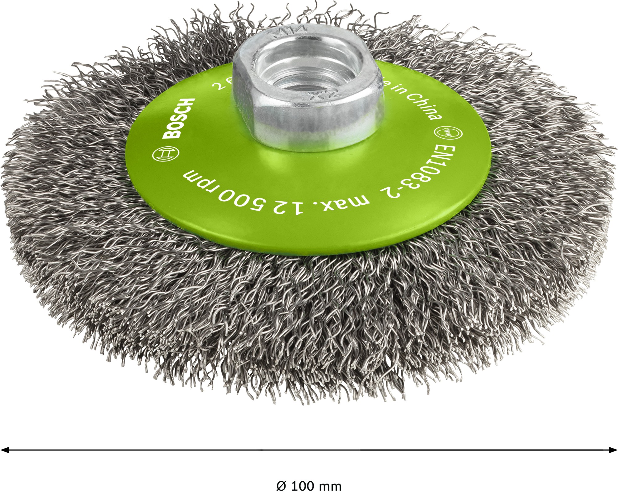 Cepillo cónico PRO Stainless Steel clean, 100 x 0,35 mm, rosca