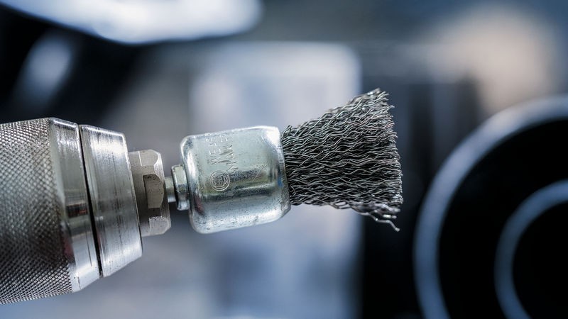 Cepillo de acabado PRO Stainless Steel clean, vástago de inserción recto, 25 x 0,3 mm