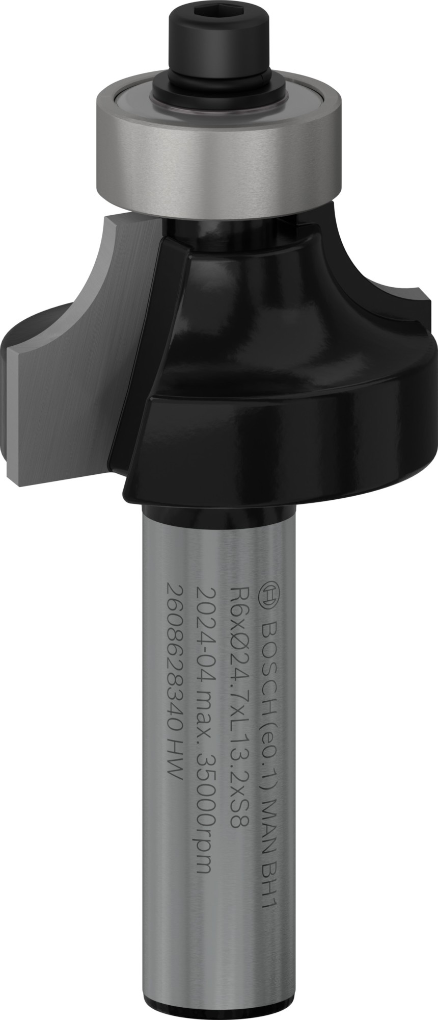 Broca fresadora para redondeo PRO, R 6, vástago de 8 mm