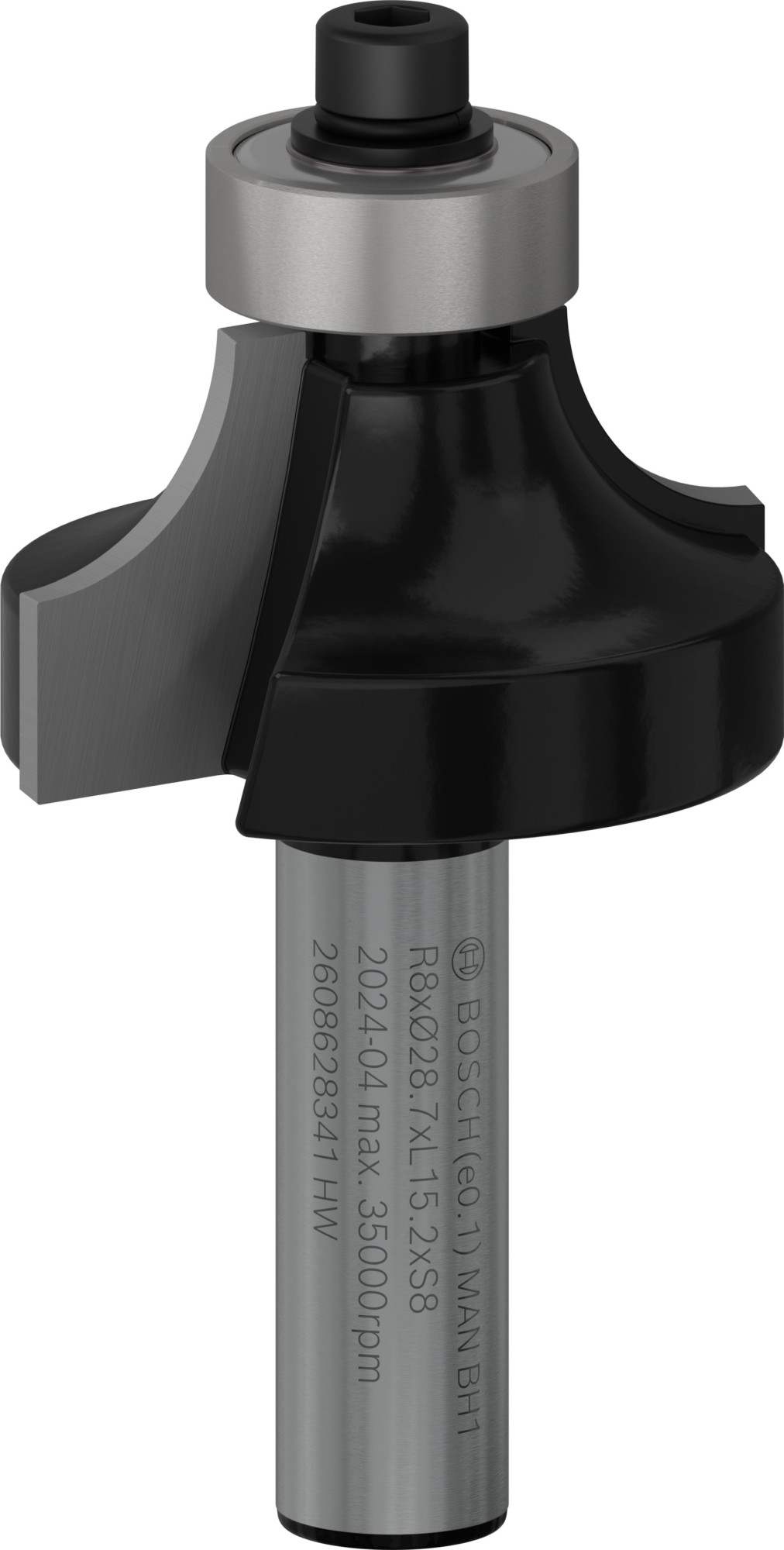 Broca fresadora para redondeo PRO, R 8, vástago de 8 mm