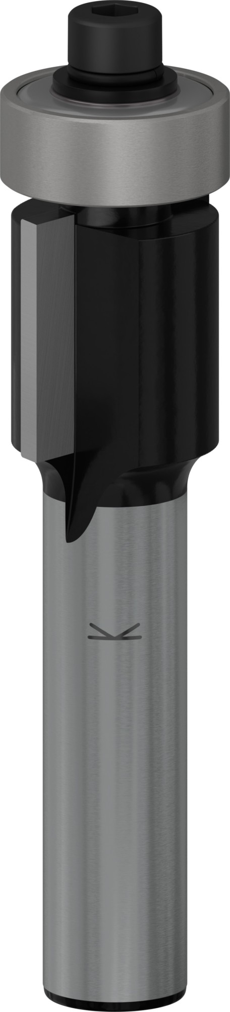 Broca fresadora de recorte al ras PRO con cojinete inferior, Ø 12,7 x L 13, vástago de 8 mm