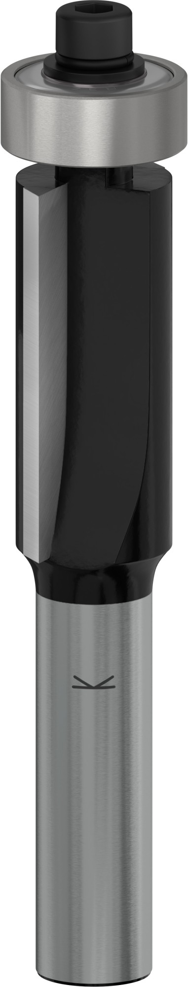 Broca fresadora de recorte al ras PRO con cojinete inferior, Ø 12,7 x L 25,4, vástago de 8 mm