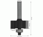 Broca fresadora PRO para rebajes, 9,6 mm, vástago de 8 mm