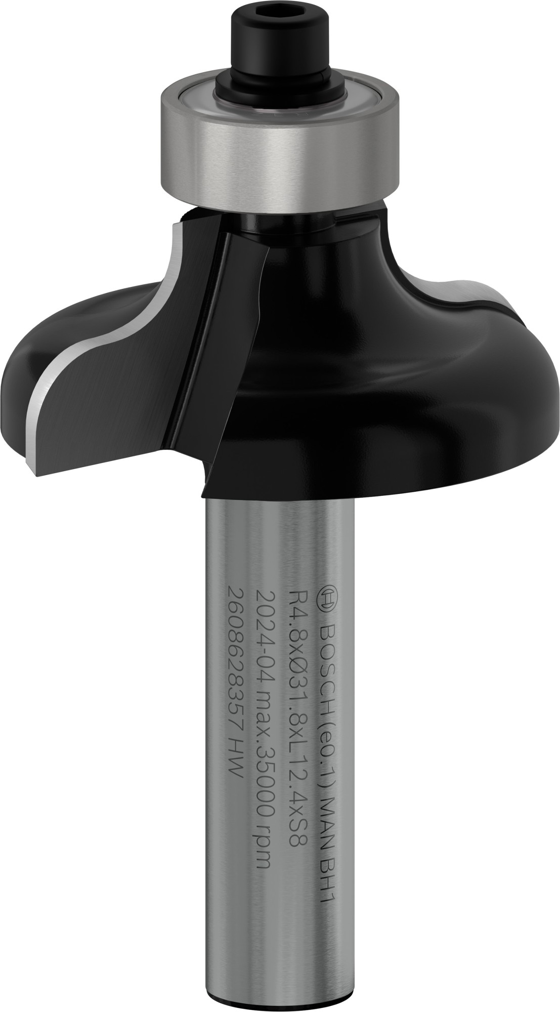 Broca fresadora PRO para moldura de filete, R 4,8, vástago de 8 mm