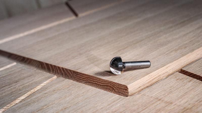 Broca fresadora PRO para molduras de media caña, R 10, vástago de 8 mm