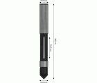 Broca fresadora piloto PRO para paneles, Ø 8 x L 18,6, vástago de 8 mm