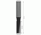 Broca fresadora recta PRO, dos acanaladuras, Ø 8 x L 19,6, vástago de 8 mm