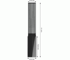 Broca fresadora recta PRO, dos acanaladuras, Ø 9 x L 19,6, vástago de 8 mm