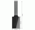 Broca fresadora recta PRO, dos acanaladuras, Ø 18 x L 24,6, vástago de 8 mm