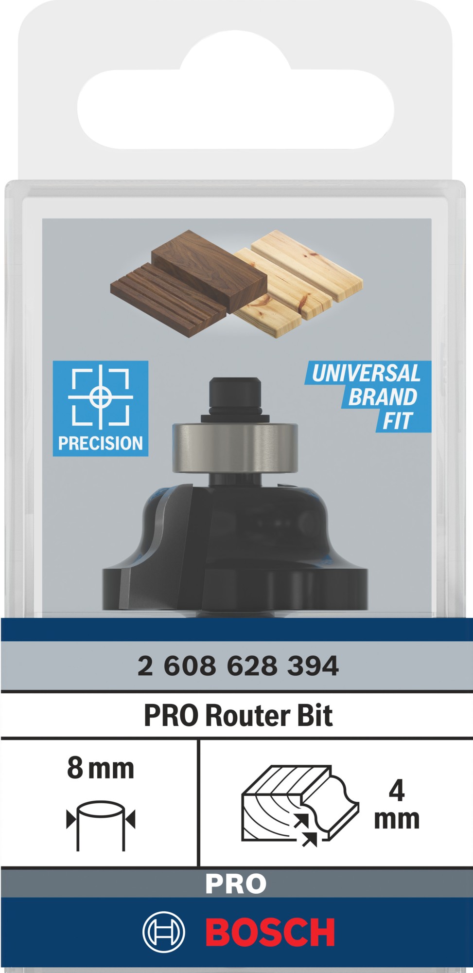 Broca fresadora romana conopial PRO; R 4, vástago de 8 mm