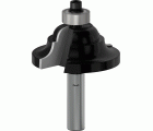 Broca fresadora PRO para moldura y moldura cóncava, R 6,3, vástago de 8 mm