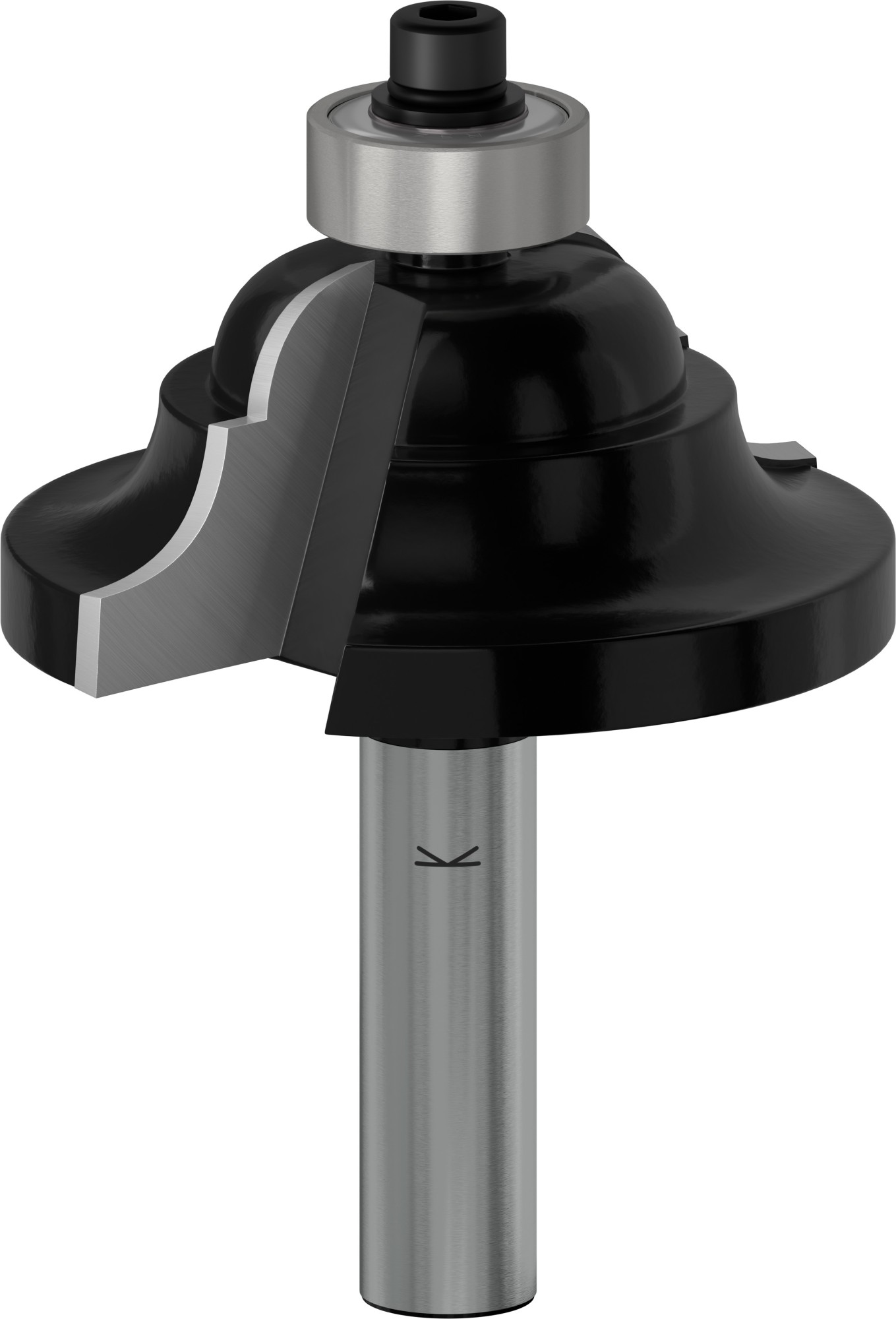 Broca fresadora PRO para moldura y moldura cóncava, R 6,3, vástago de 8 mm