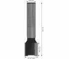 Broca fresadora para crear cajas (cavidades) PRO, Ø 12,7 x L 12,7, vástago de 8 mm