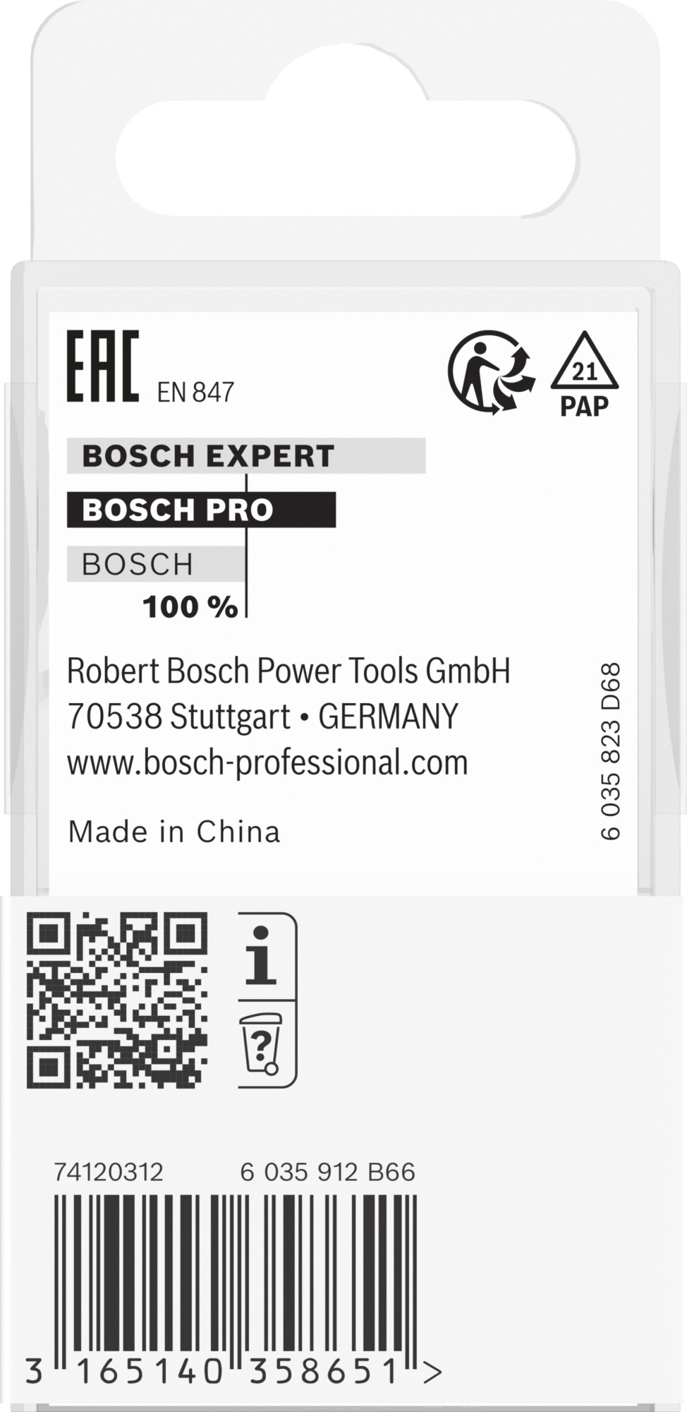 Broca fresadora para ranuras PRO, L 6, vástago de 8 mm